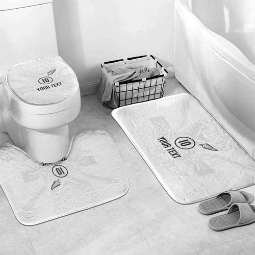 Custom New Zealand Football Bathroom Set The Whites-Sporty T90 Style - Aussie Hoodie