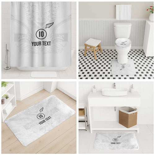 Custom New Zealand Football Bathroom Set The Whites-Sporty T90 Style - Aussie Hoodie