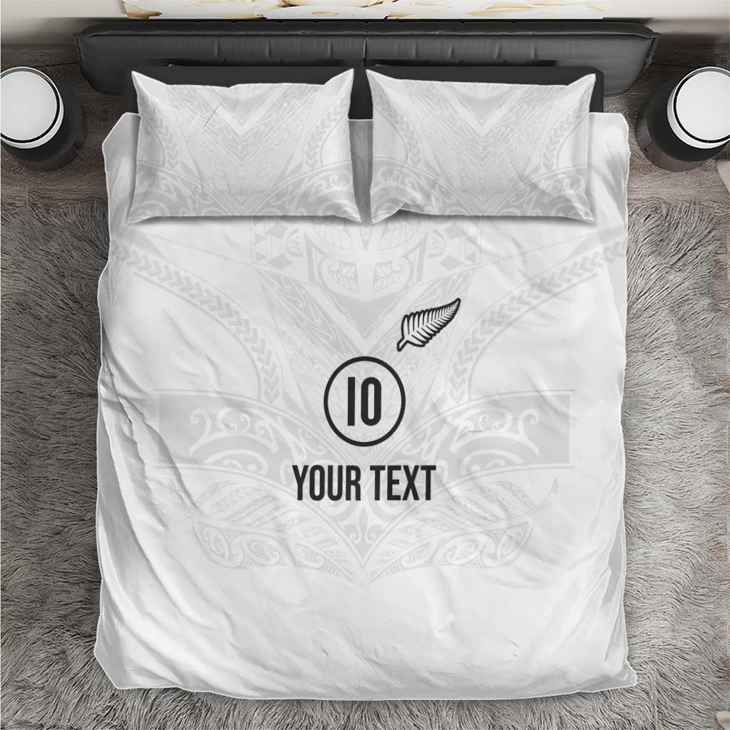 Custom New Zealand Football Bedding Set The Whites-Sporty T90 Style - Aussie Hoodie