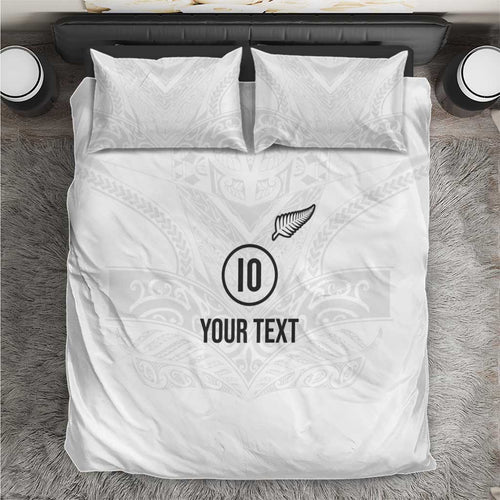 Custom New Zealand Football Bedding Set The Whites-Sporty T90 Style - Aussie Hoodie