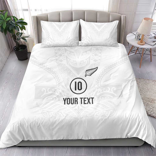 Custom New Zealand Football Bedding Set The Whites-Sporty T90 Style - Aussie Hoodie