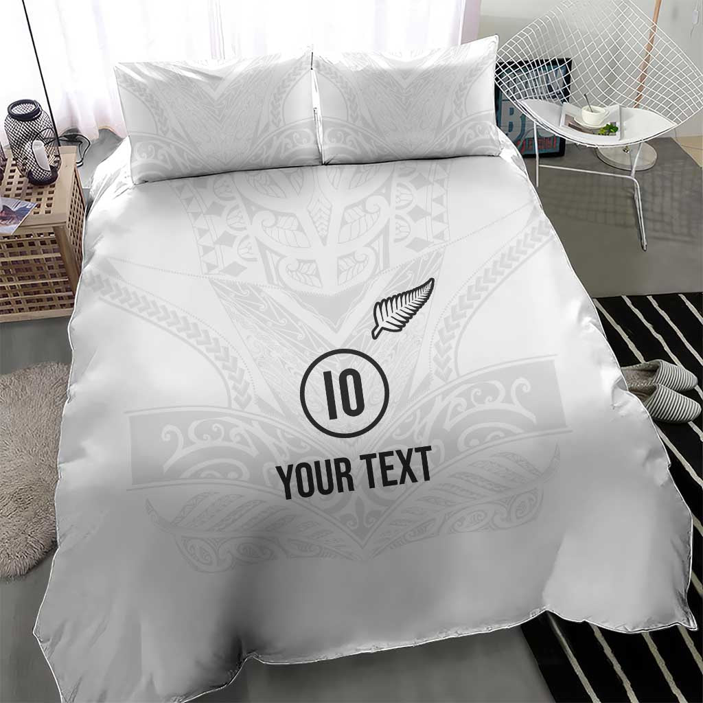 Custom New Zealand Football Bedding Set The Whites-Sporty T90 Style - Aussie Hoodie