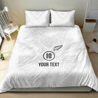 Custom New Zealand Football Bedding Set The Whites-Sporty T90 Style - Aussie Hoodie