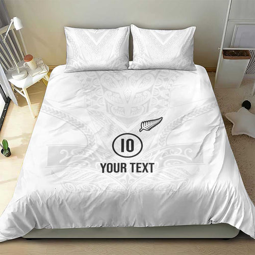 Custom New Zealand Football Bedding Set The Whites-Sporty T90 Style - Aussie Hoodie