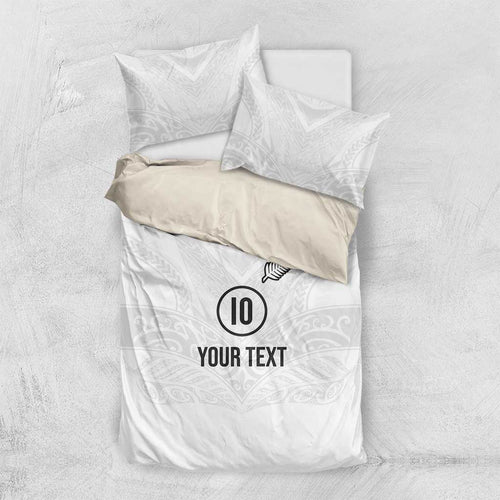 Custom New Zealand Football Bedding Set The Whites-Sporty T90 Style - Aussie Hoodie