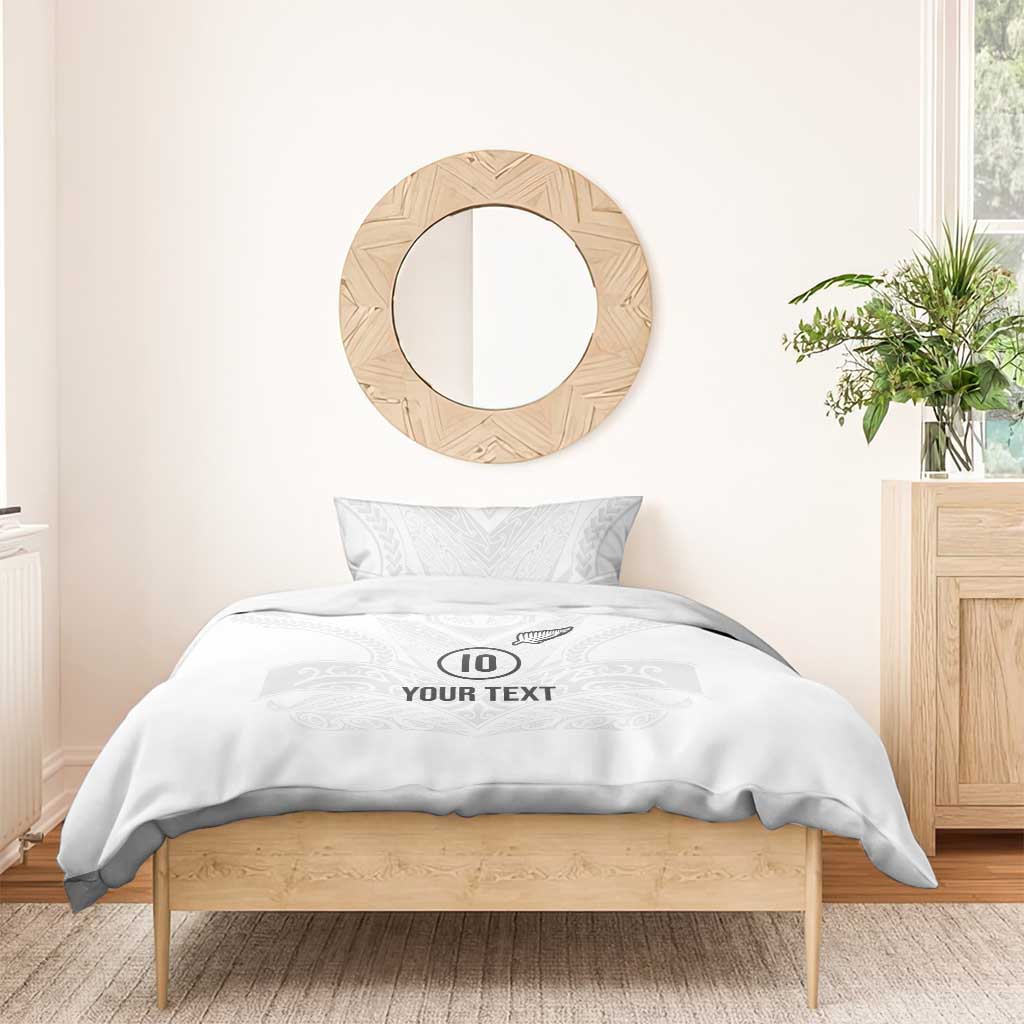 Custom New Zealand Football Bedding Set The Whites-Sporty T90 Style - Aussie Hoodie