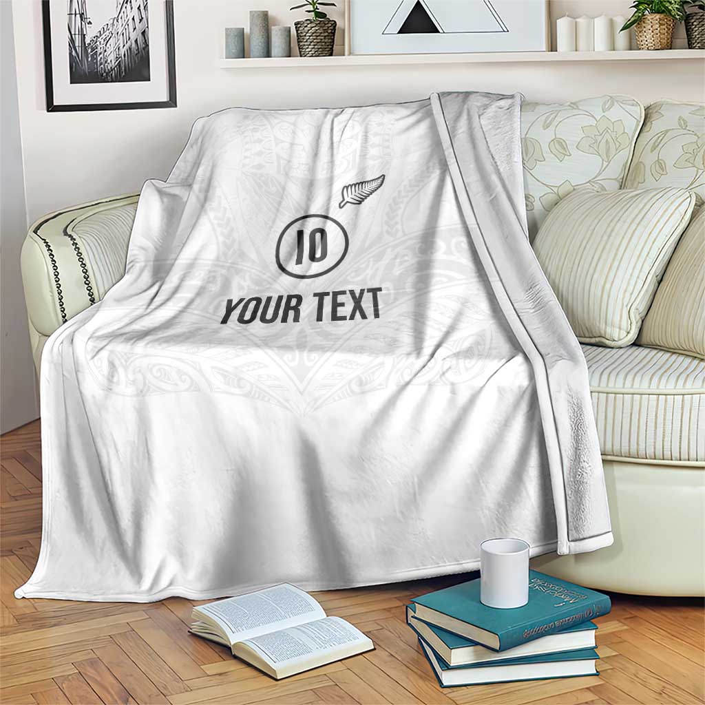 Custom New Zealand Football Blanket The Whites-Sporty T90 Style - Aussie Hoodie