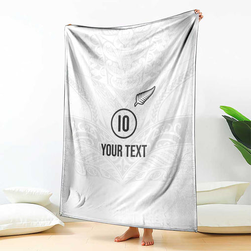 Custom New Zealand Football Blanket The Whites-Sporty T90 Style - Aussie Hoodie