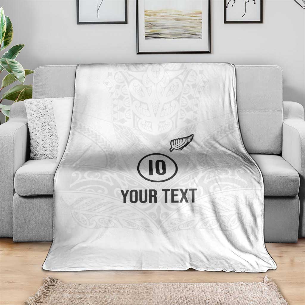 Custom New Zealand Football Blanket The Whites-Sporty T90 Style - Aussie Hoodie