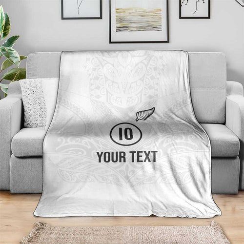 Custom New Zealand Football Blanket The Whites-Sporty T90 Style - Aussie Hoodie