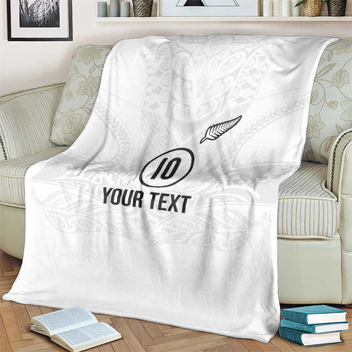Custom New Zealand Football Blanket The Whites-Sporty T90 Style - Aussie Hoodie