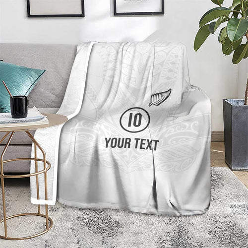 Custom New Zealand Football Blanket The Whites-Sporty T90 Style - Aussie Hoodie