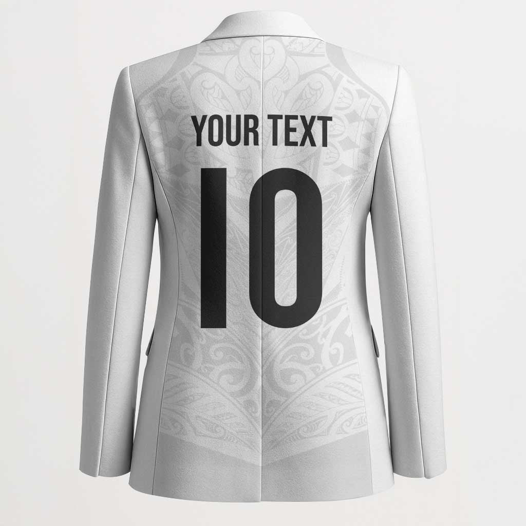 Custom New Zealand Football Blazer The Whites-Sporty T90 Style - Aussie Hoodie