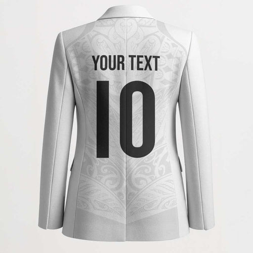 Custom New Zealand Football Blazer The Whites-Sporty T90 Style - Aussie Hoodie