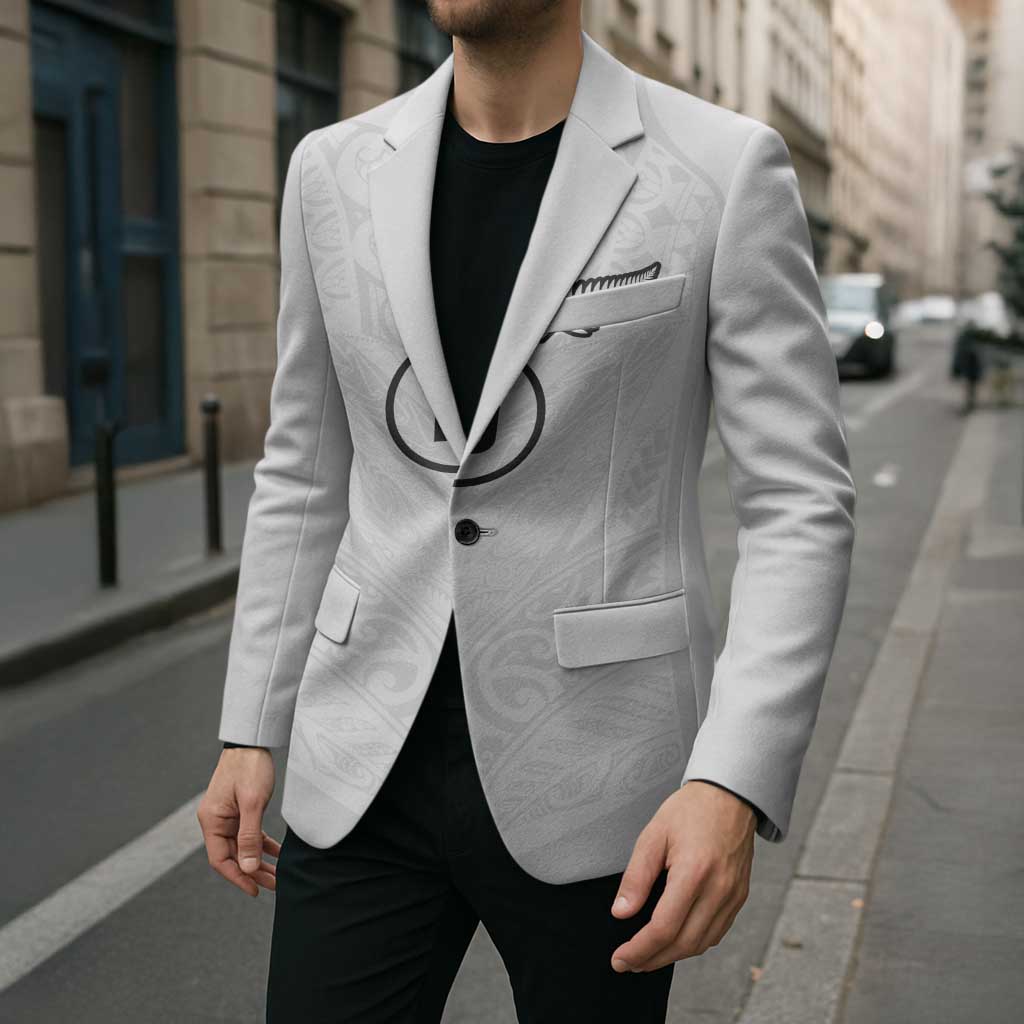 Custom New Zealand Football Blazer The Whites-Sporty T90 Style - Aussie Hoodie