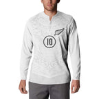 Custom New Zealand Football Button Sweatshirt The Whites-Sporty T90 Style - Aussie Hoodie