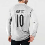 Custom New Zealand Football Button Sweatshirt The Whites-Sporty T90 Style - Aussie Hoodie