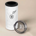 Custom New Zealand Football 4 in 1 Can Cooler Tumbler The Whites-Sporty T90 Style - Aussie Hoodie
