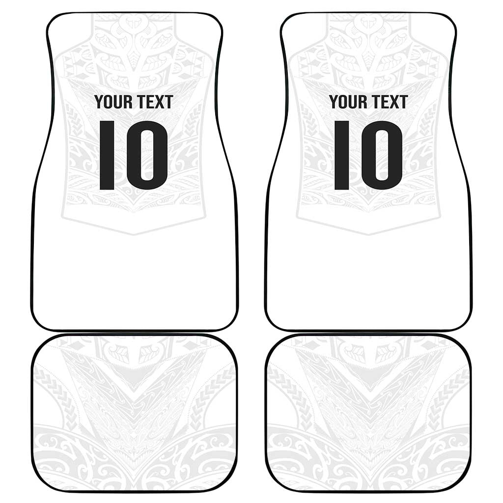 Custom New Zealand Football Car Mats The Whites-Sporty T90 Style - Aussie Hoodie