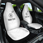 Custom New Zealand Football Car Seat Cover The Whites-Sporty T90 Style - Aussie Hoodie