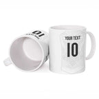 Custom New Zealand Football Ceramic Mug The Whites-Sporty T90 Style - Aussie Hoodie