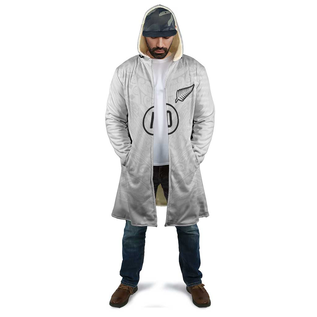 Custom New Zealand Football Cloak The Whites-Sporty T90 Style - Aussie Hoodie
