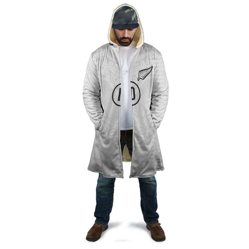 Custom New Zealand Football Cloak The Whites-Sporty T90 Style - Aussie Hoodie