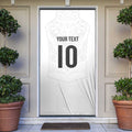 Custom New Zealand Football Door Cover The Whites-Sporty T90 Style - Aussie Hoodie