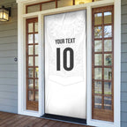 Custom New Zealand Football Door Cover The Whites-Sporty T90 Style - Aussie Hoodie