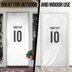 Custom New Zealand Football Door Cover The Whites-Sporty T90 Style - Aussie Hoodie