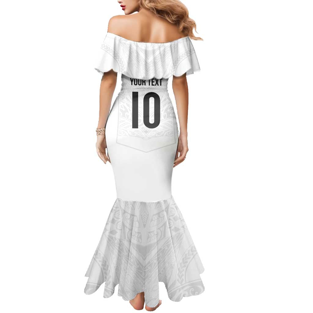 Custom New Zealand Football Family Matching Mermaid Dress and Hawaiian Shirt The Whites-Sporty T90 Style - Aussie Hoodie