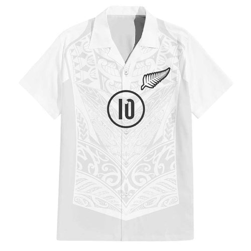 Custom New Zealand Football Family Matching Off Shoulder Maxi Dress and Hawaiian Shirt The Whites-Sporty T90 Style - Aussie Hoodie