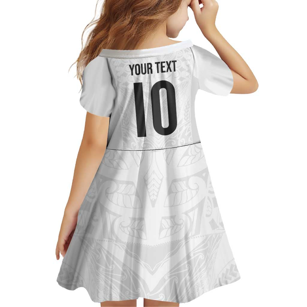 Custom New Zealand Football Family Matching Off Shoulder Short Dress and Hawaiian Shirt The Whites-Sporty T90 Style - Aussie Hoodie