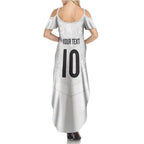 Custom New Zealand Football Family Matching Summer Maxi Dress and Hawaiian Shirt The Whites-Sporty T90 Style - Aussie Hoodie