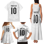Custom New Zealand Football Family Matching Tank Maxi Dress and Hawaiian Shirt The Whites-Sporty T90 Style - Aussie Hoodie