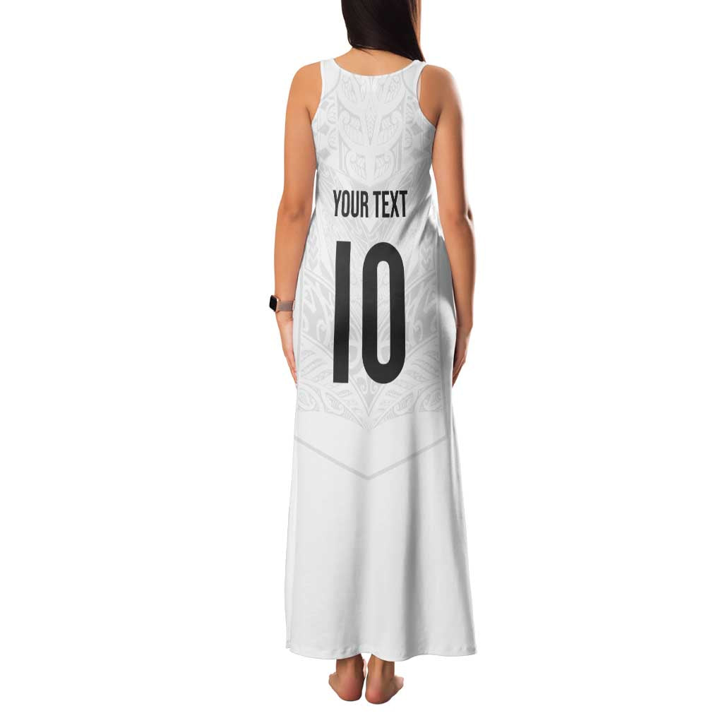 Custom New Zealand Football Family Matching Tank Maxi Dress and Hawaiian Shirt The Whites-Sporty T90 Style - Aussie Hoodie