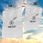 Custom New Zealand Football Garden Flag The Whites-Sporty T90 Style - Aussie Hoodie