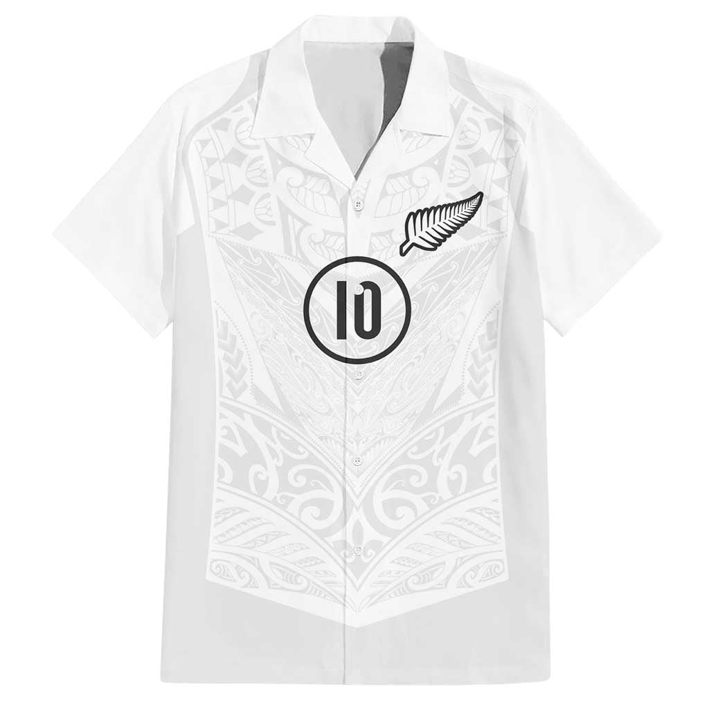 Custom New Zealand Football Hawaiian Shirt The Whites-Sporty T90 Style - Aussie Hoodie