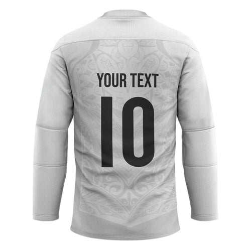 Custom New Zealand Football Hockey Jersey The Whites-Sporty T90 Style - Aussie Hoodie