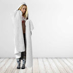 Custom New Zealand Football Hooded Blanket The Whites-Sporty T90 Style - Aussie Hoodie