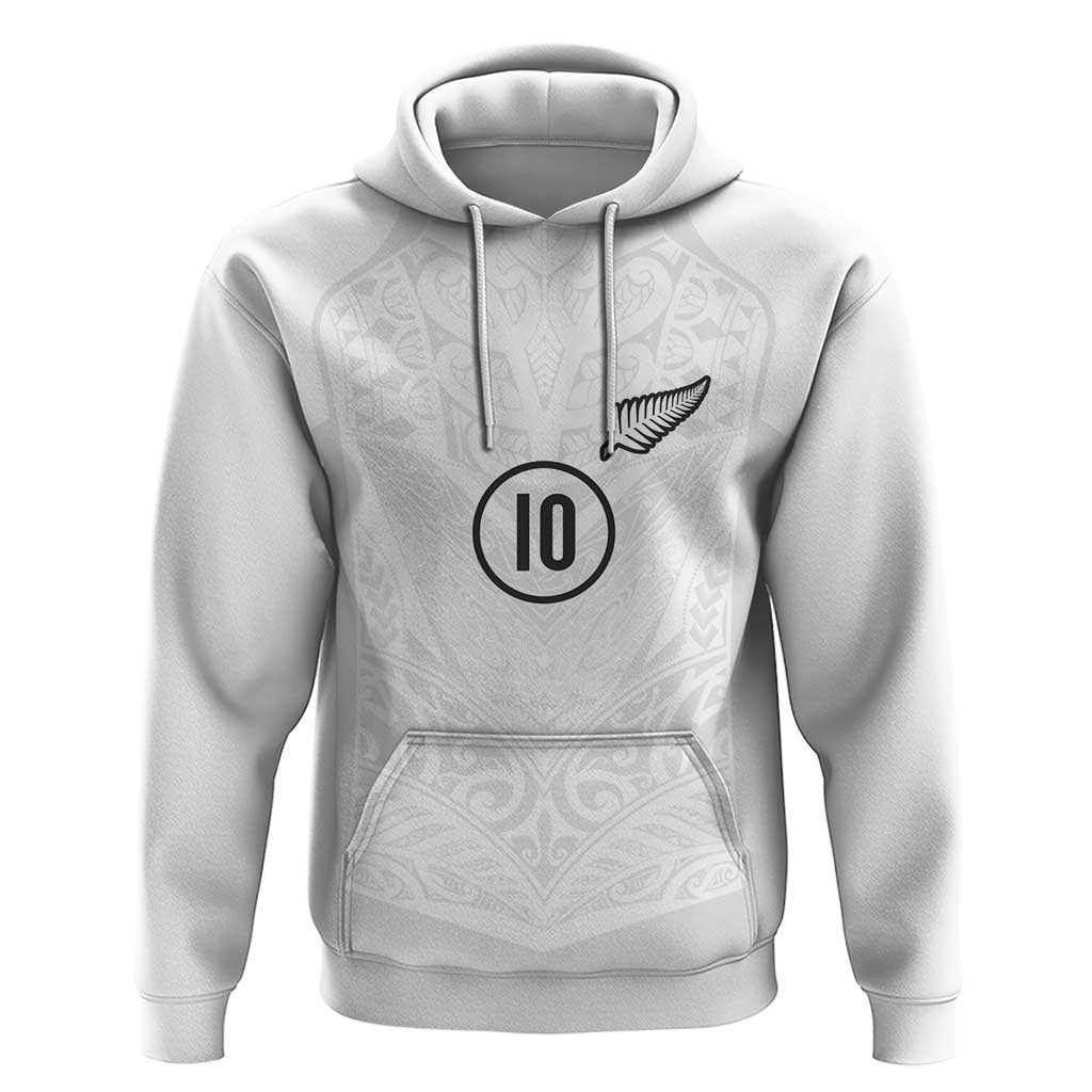 Custom New Zealand Football Hoodie The Whites-Sporty T90 Style - Aussie Hoodie