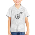 Custom New Zealand Football Kid Hawaiian Shirt The Whites-Sporty T90 Style - Aussie Hoodie