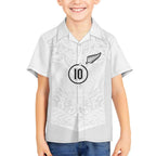 Custom New Zealand Football Kid Hawaiian Shirt The Whites-Sporty T90 Style - Aussie Hoodie