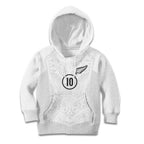 Custom New Zealand Football Kid Hoodie The Whites-Sporty T90 Style - Aussie Hoodie