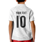 Custom New Zealand Football Kid Polo Shirt The Whites-Sporty T90 Style - Aussie Hoodie
