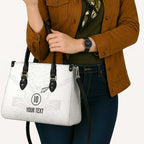 Custom New Zealand Football Leather Bag The Whites-Sporty T90 Style - Aussie Hoodie
