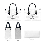 Custom New Zealand Football Leather Bag The Whites-Sporty T90 Style - Aussie Hoodie
