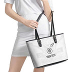Custom New Zealand Football Leather Tote Bag The Whites-Sporty T90 Style - Aussie Hoodie