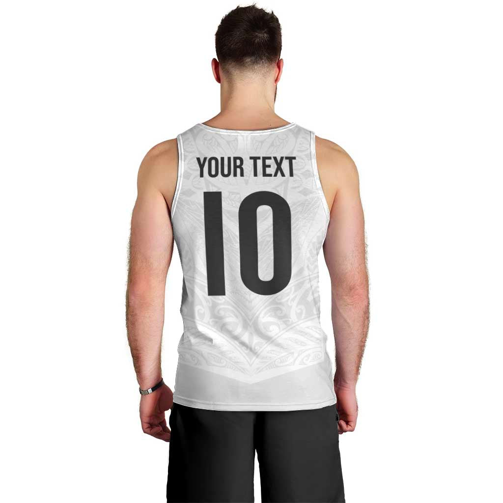 Custom New Zealand Football Men Tank Top The Whites-Sporty T90 Style - Aussie Hoodie