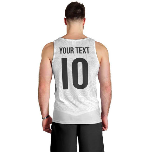 Custom New Zealand Football Men Tank Top The Whites-Sporty T90 Style - Aussie Hoodie